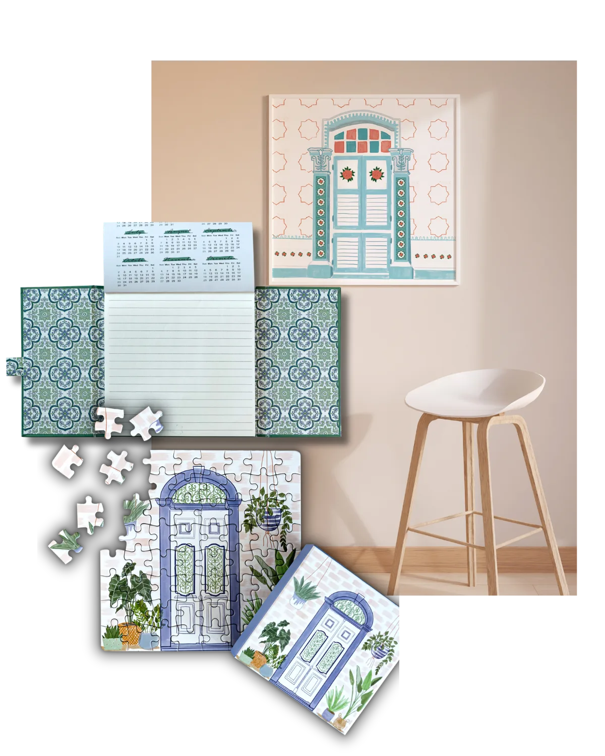 Doorway to Dreams — the collection: decorative book, puzzle and framed art print