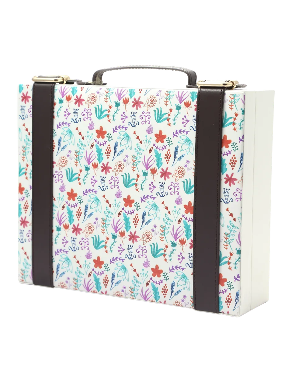 Printed trunk box, floral print